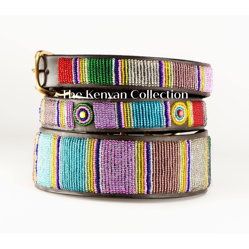“Bijou” Beaded Dog Collar