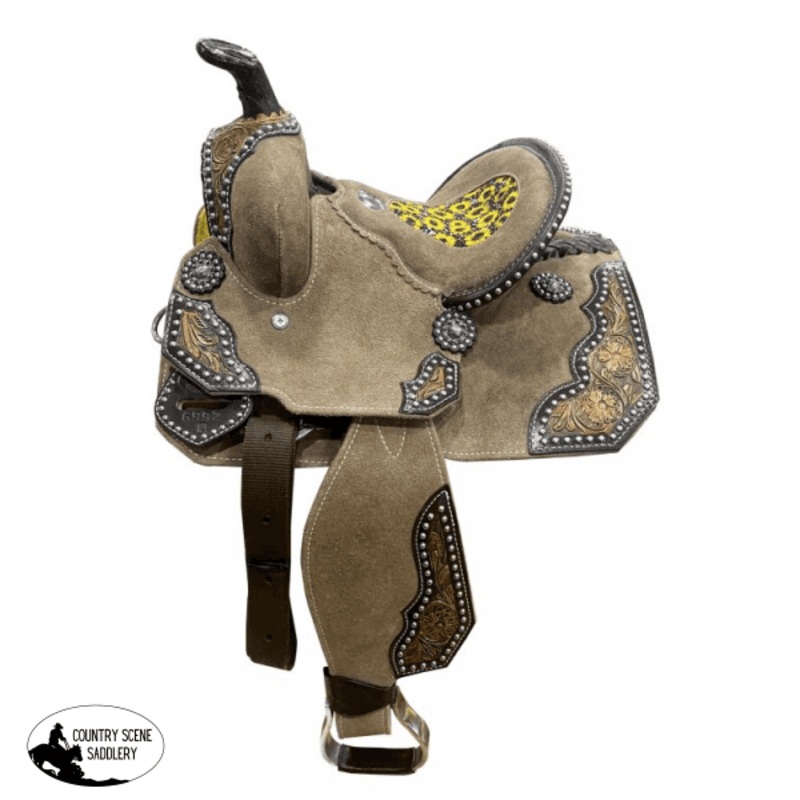 10″DOUBLE T Rough Out Barrel style saddle
