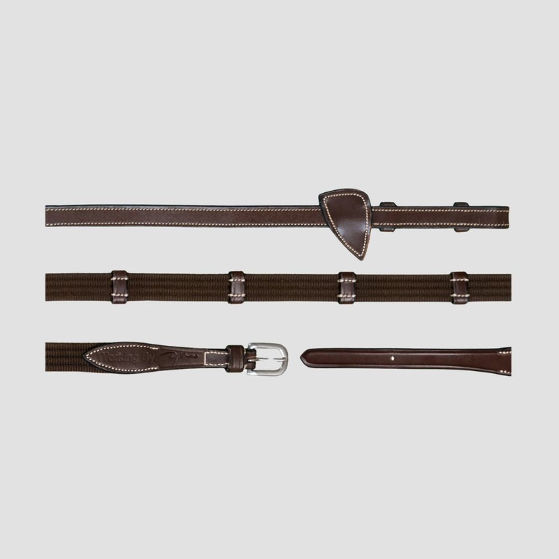 Working Collection 5/8″ Web Reins With Leather Loops