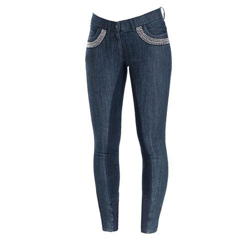 36213 Horze Women’s Crescendo Petrina Full Seat Denim Breeches