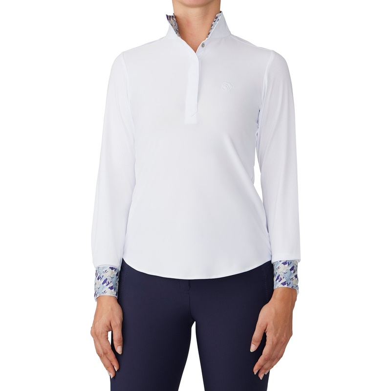 Women’s Jorden II DX Long Sleeve Show Shirt – White/Pegasus