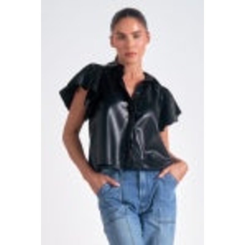 9 Top Flutter Sleeve Button Down