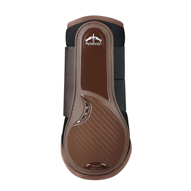 Veredus TRC Vento Brushing Boots Front – Brown