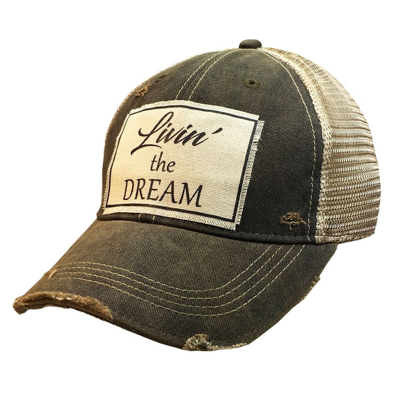 Vintage Life – Livin’ The Dream Distressed Trucker Cap