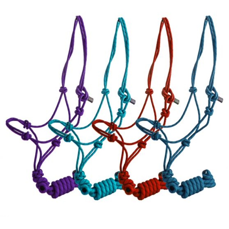 #4319: Horse Size Cowboy Knot Halter with Matching 8′ Lead