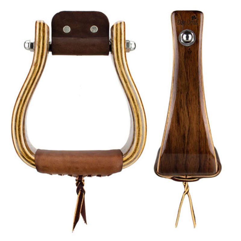 Don Orrell 3″ Flat Bottom Walnut Stirrups