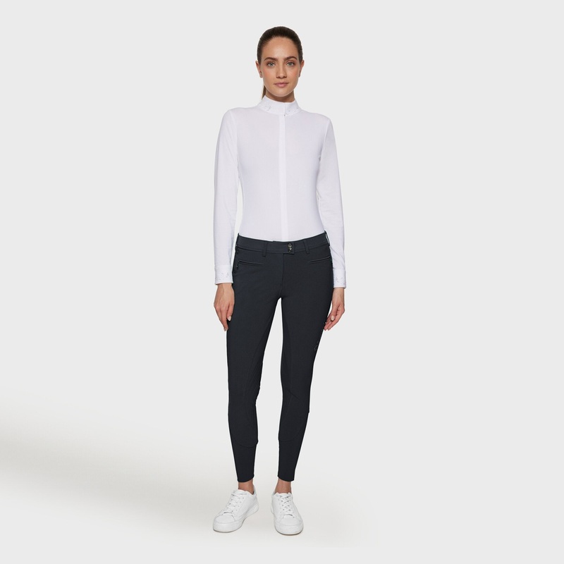 Ladies Adele Breeches | Medium Rise | Knee Grip | Black