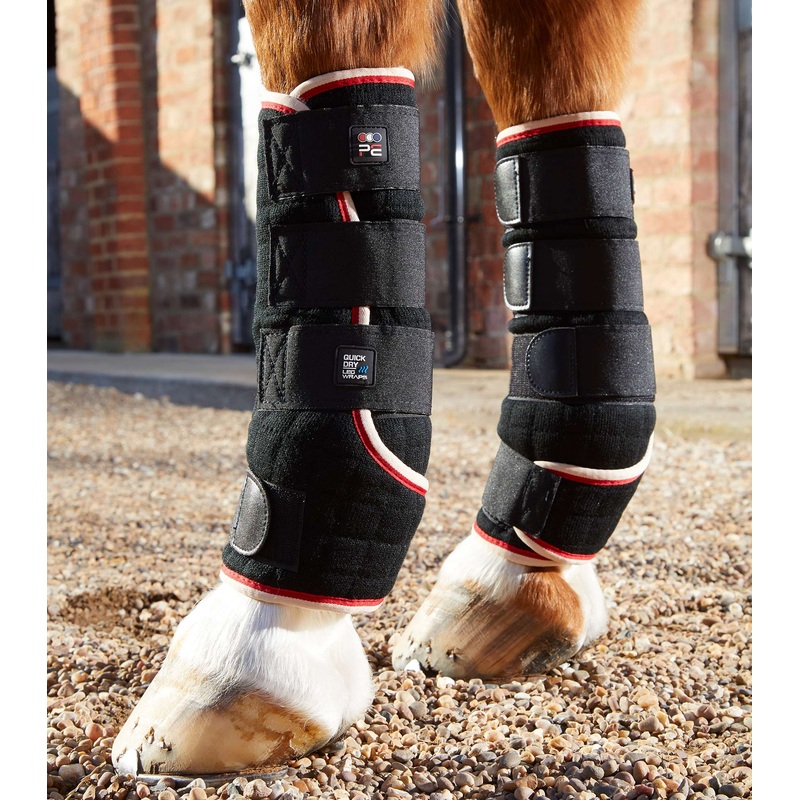 Quick Dry Horse Leg Wraps Black