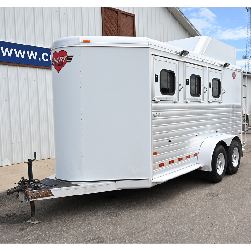 2008 Hart 3 Horse Bumper Pull Horse Trailer
