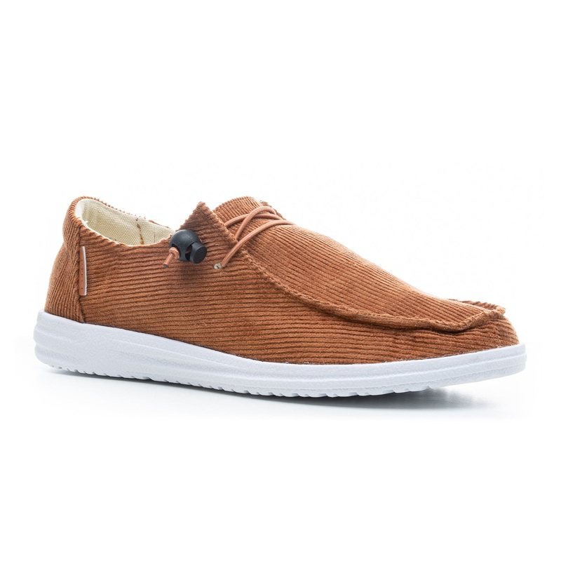 Corkys Women’s Kayak Slip On Sneaker – Cognac Corduroy