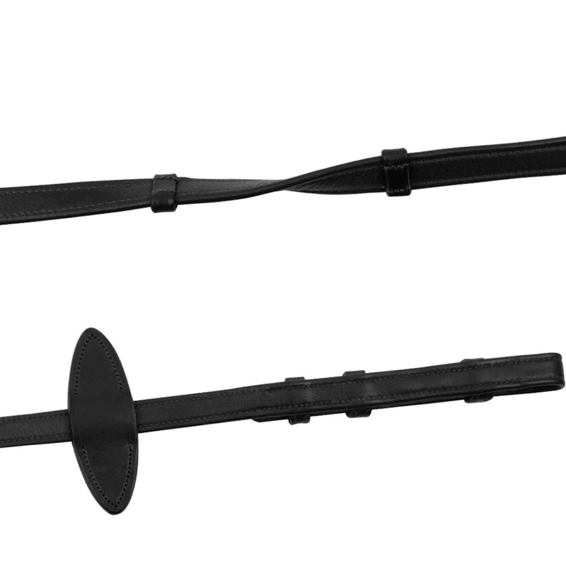 Montar Soft Leather Reins With Grips, Stoppers And French Hooks