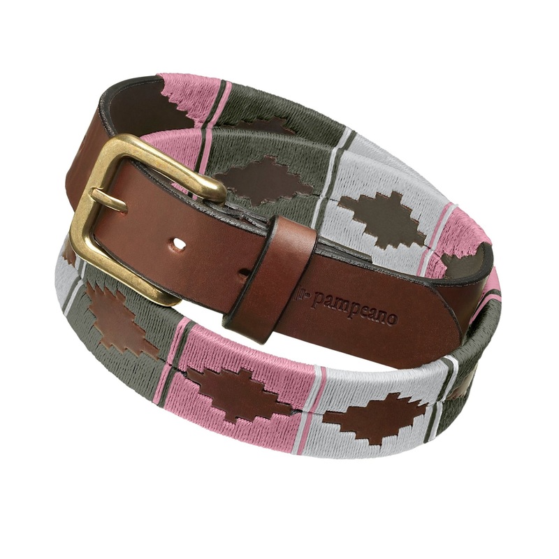 Pampeano Frambuesa Leather Polo Belt