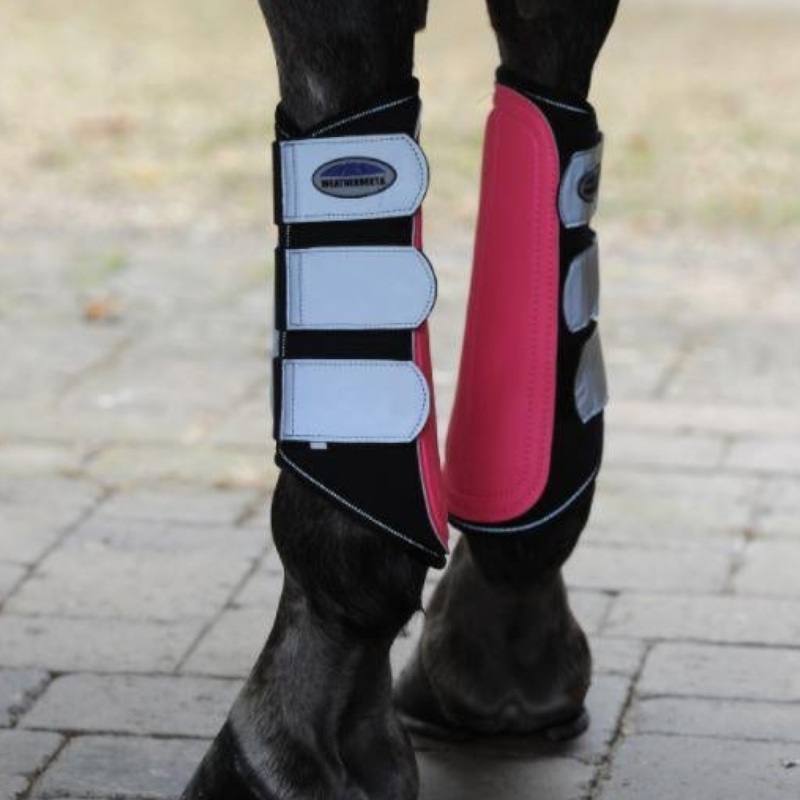 Weatherbeeta Reflective Single Lock Brushing Boots