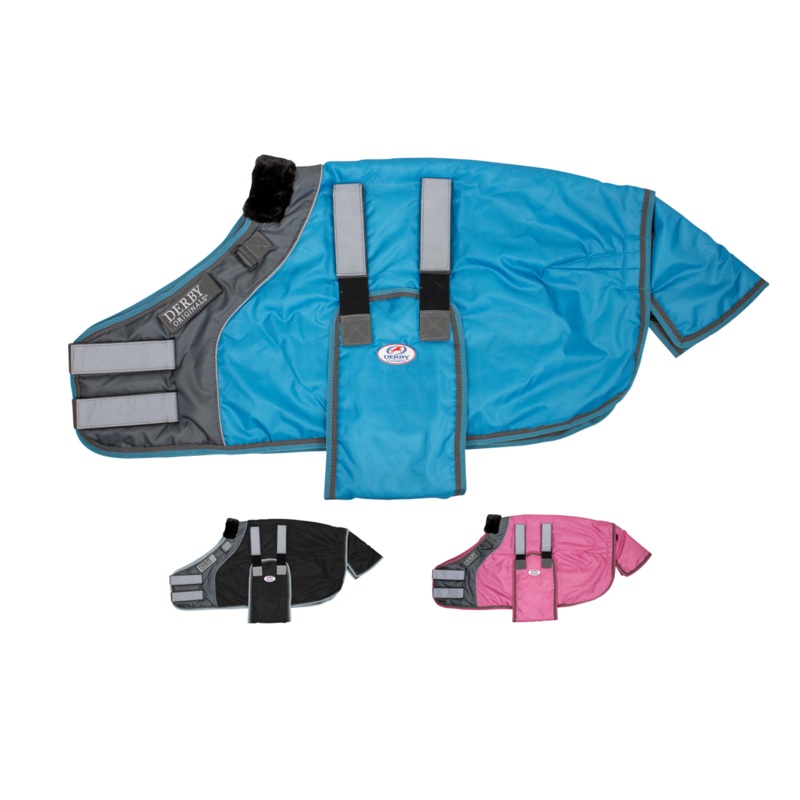 Derby Originals No-Hardware Foal & Mini Horse Winter Stable Blanket 420D Breathable Shell, 150g Insulation, Triple-Layer Design, Reflective Safety, Adjustable Fit, 1-Year Warranty