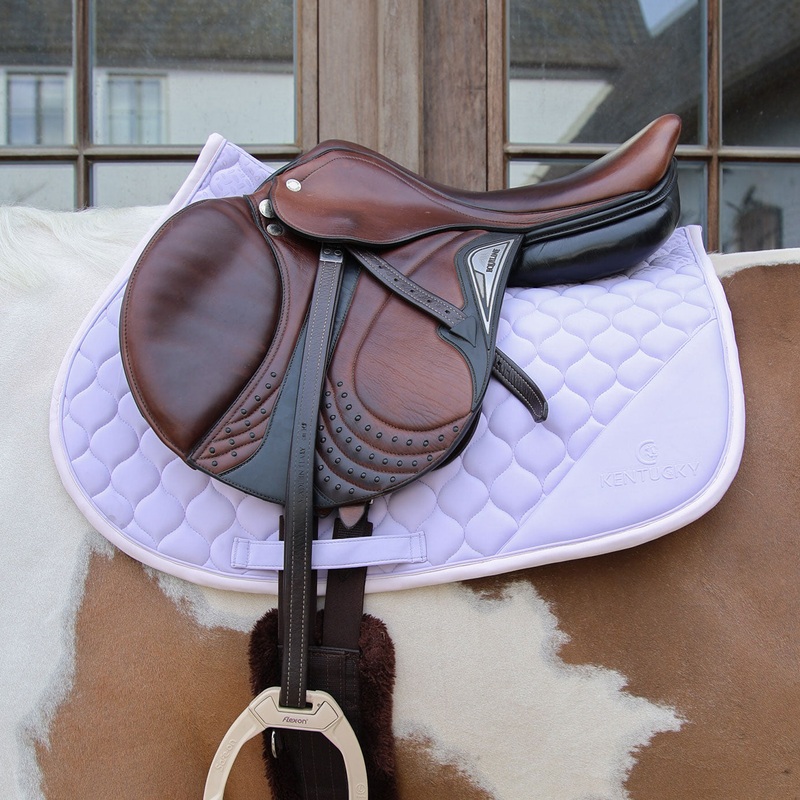 Kentucky Horsewear Softshell Onion Quilt Jumping Saddle Cloth – Light Purple