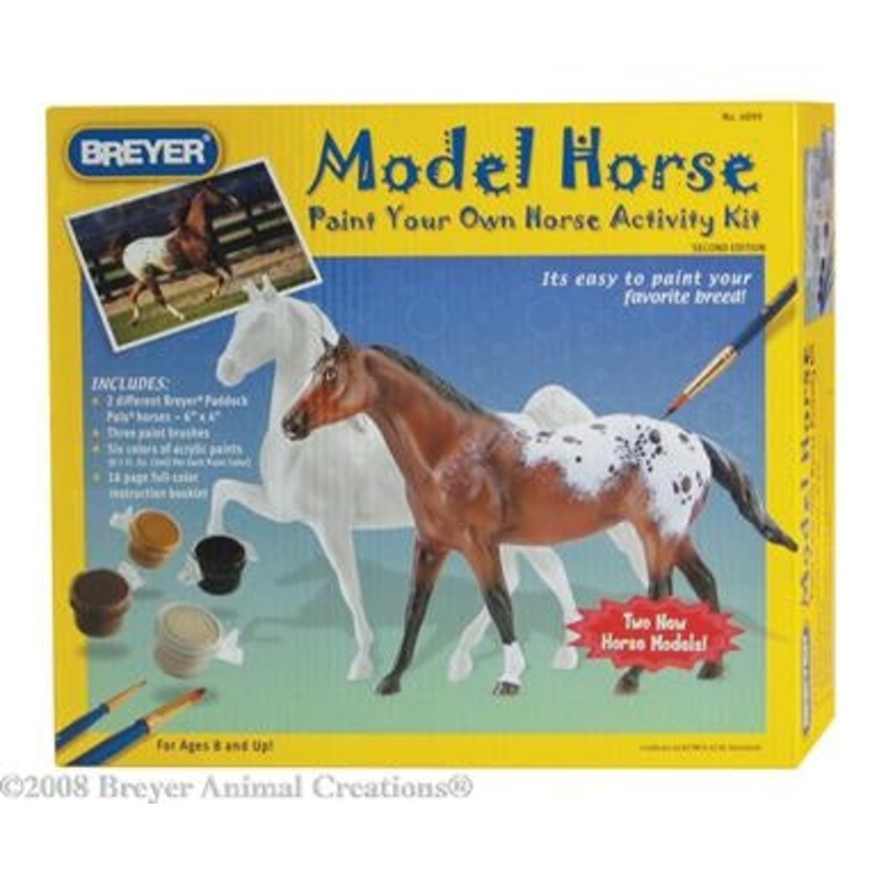 Breyer – Paint Your Own Horse Activity Kit – Quarter Horse and Saddlebred