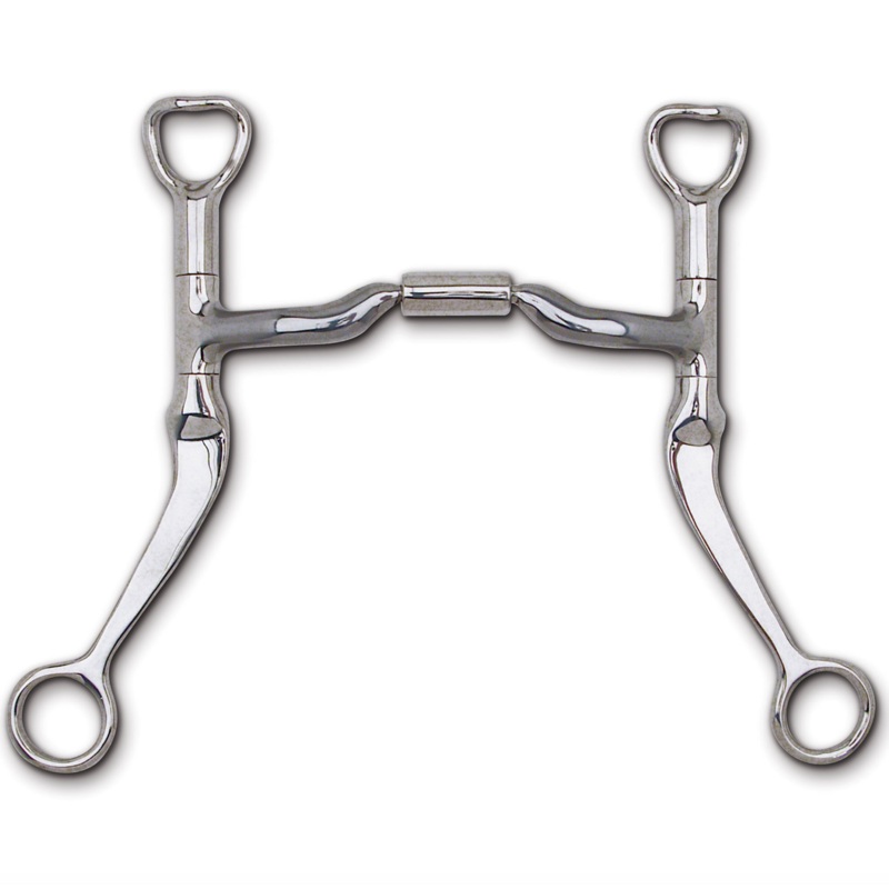Myler Flat Shank with Sweet Iron Low Port Comfort Snaffle 5″ MB 04