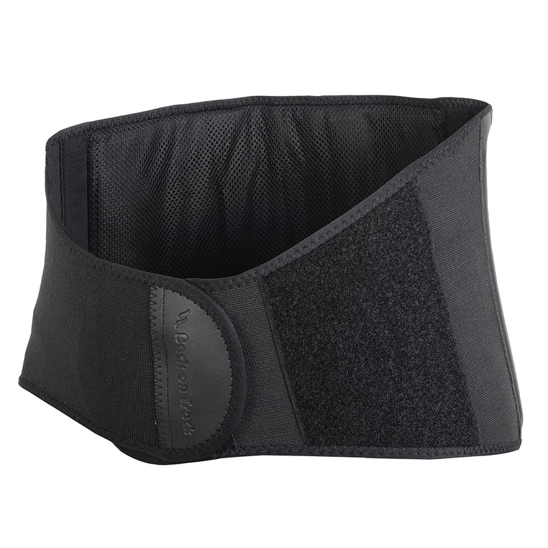 Small Back On Track Body Pain Relief Thermal Warmth Back Brace Black