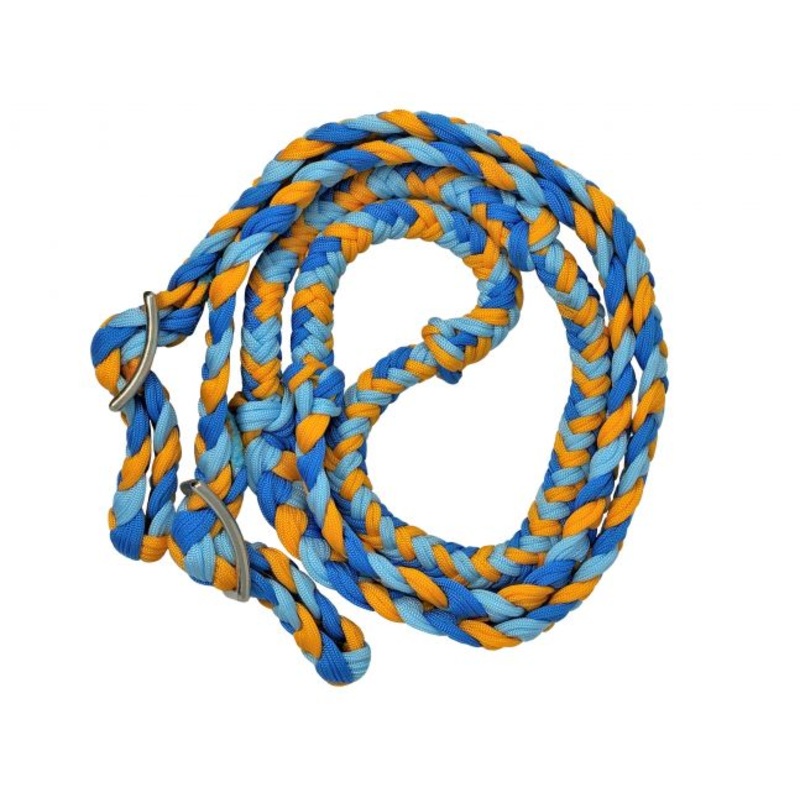 Braided Nylon Barrel Reins With Easy Grip Knots-FREE SHIPPING