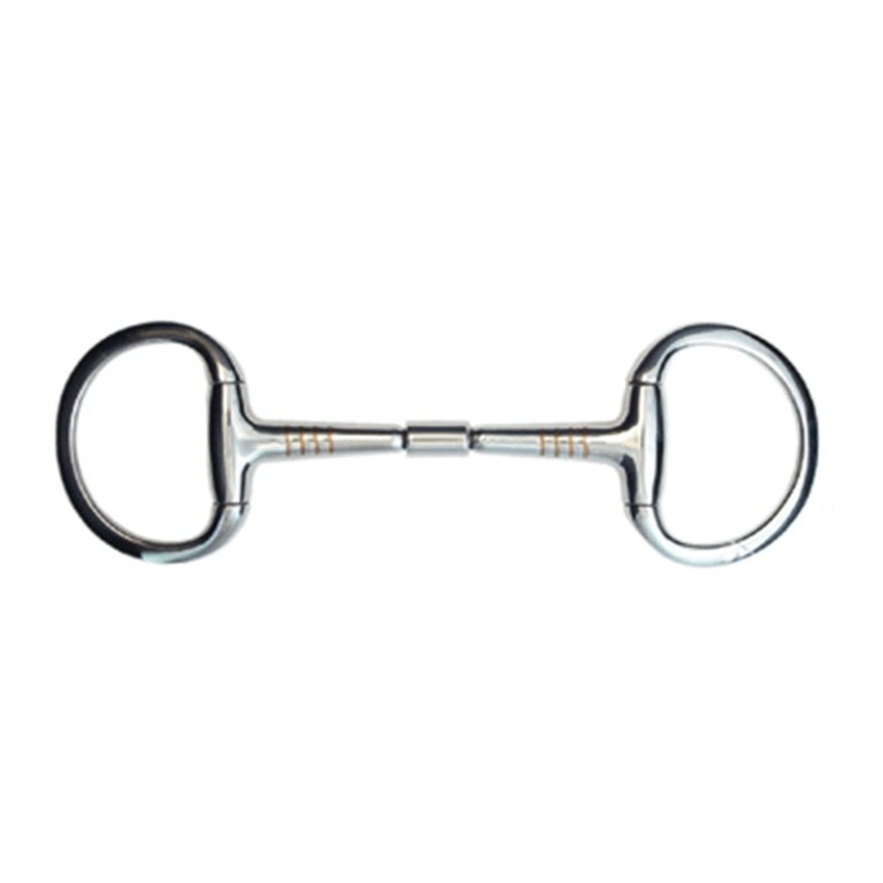 Stainless Steel Copper Inlay Eggbutt Snaffle Bit