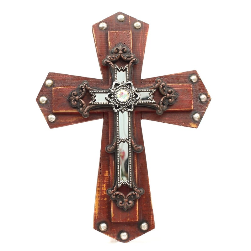 Western Moments Wooden Wall Cross