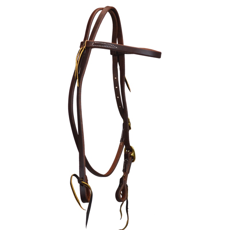 5/8″ SINGLE BUCKLE BROWBAND HEADSTALL (DARK OIL)