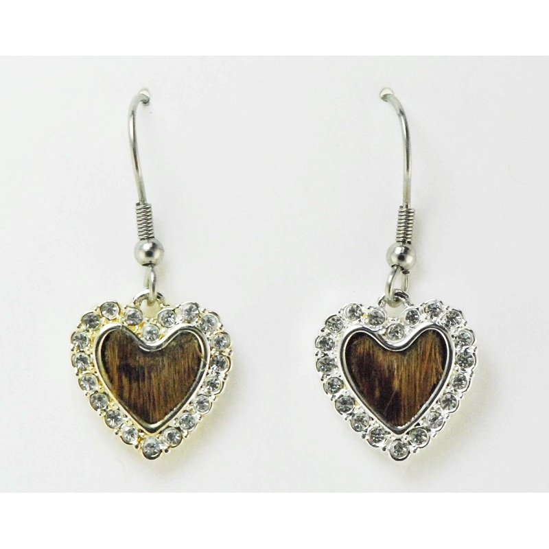 Western Edge Jewelry Hair-On Heart Earrings