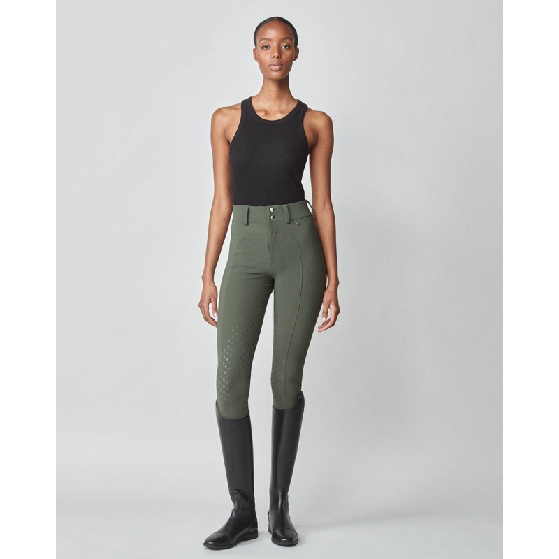 Yagya High-Rise Compression Breeches Green