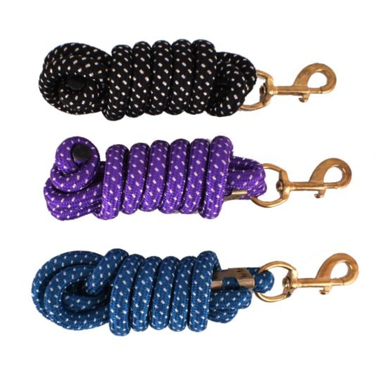 #19020: Nylon Pro Braided Lead Rope with Brass Hardware