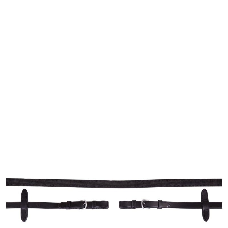 BR Curb Leather Grip Reins Closed End