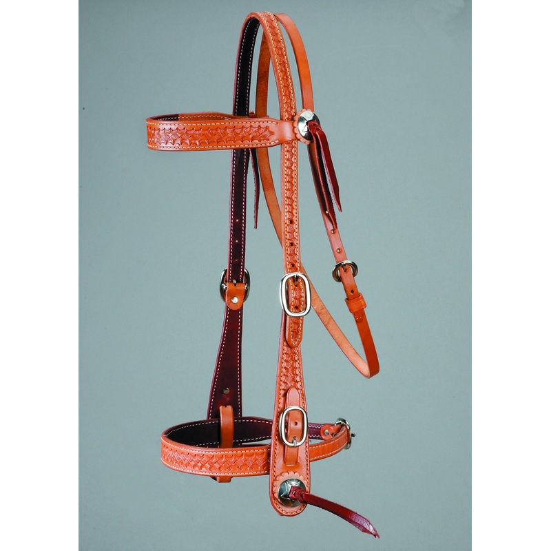 Colorado Saddlery Basket Stamp Old Timer Headstall