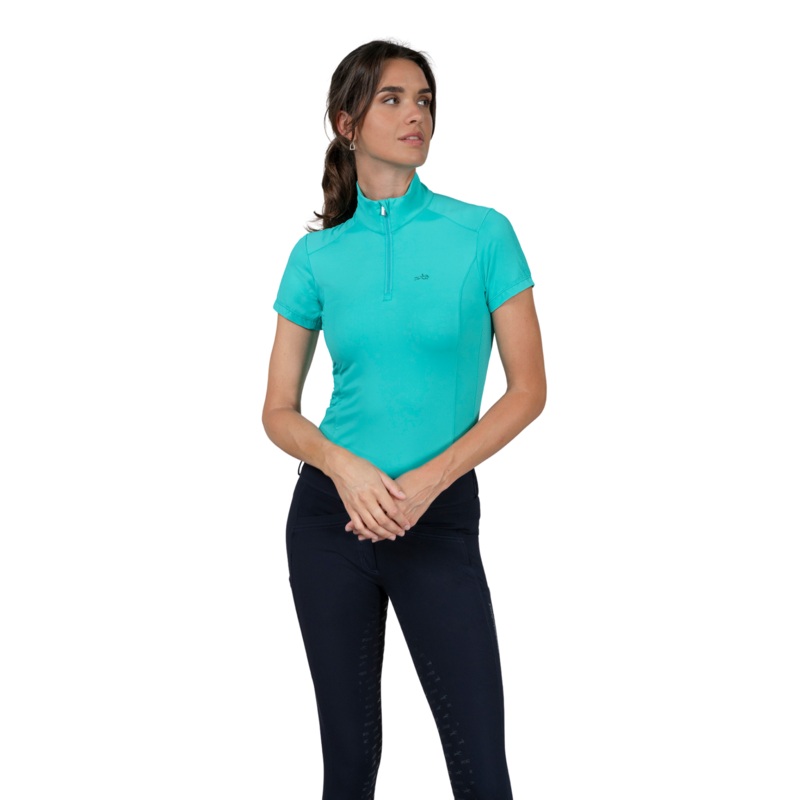 Schockemohle SPAmara Style Ladies Short Sleeve Training Shirt, Sea Green