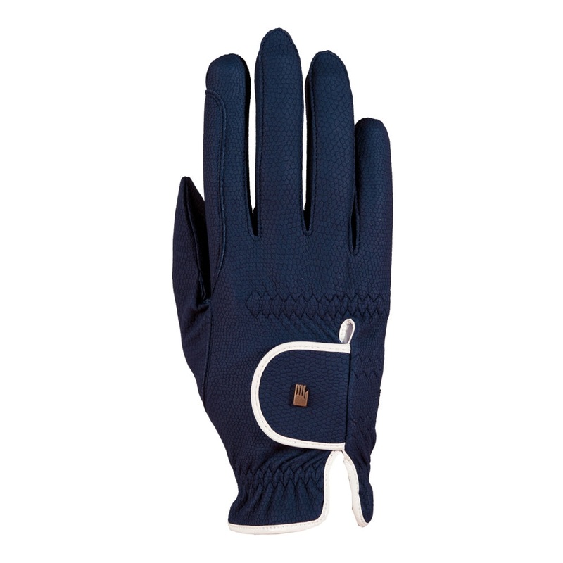 15-3301336 Roeckl Women’s Lona Riding Glove – Navy / White