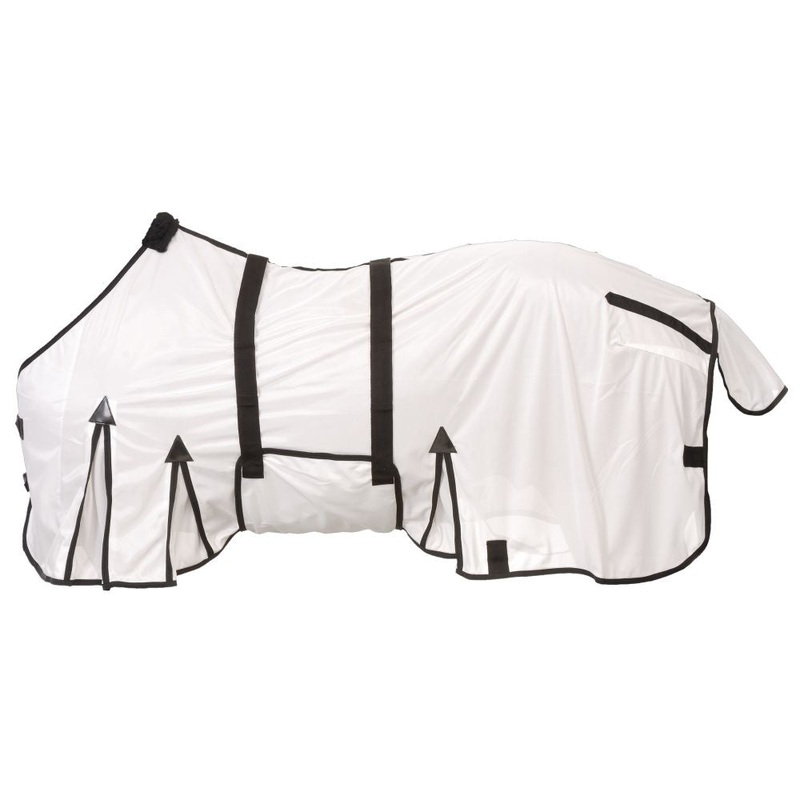 75 In White Tough1 Vented Mesh Light Weight Fly Scrim Protective Horse Sheet