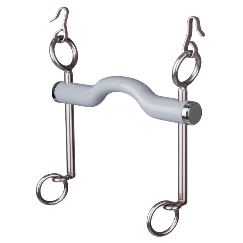 Beris Long Soft Dressage Curb Bit with Tongue Port