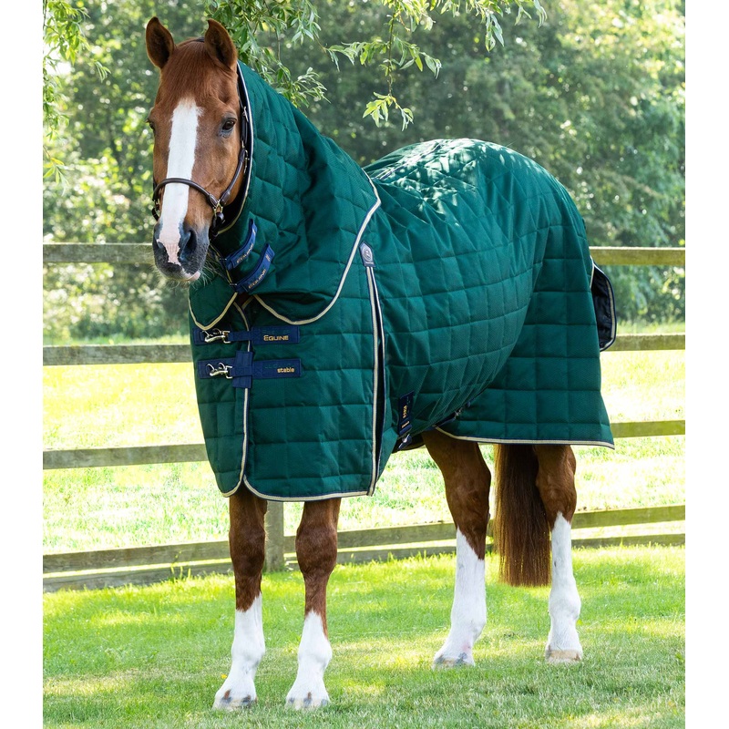 Lucanta 200g Stable Rug with Neck Cover Green