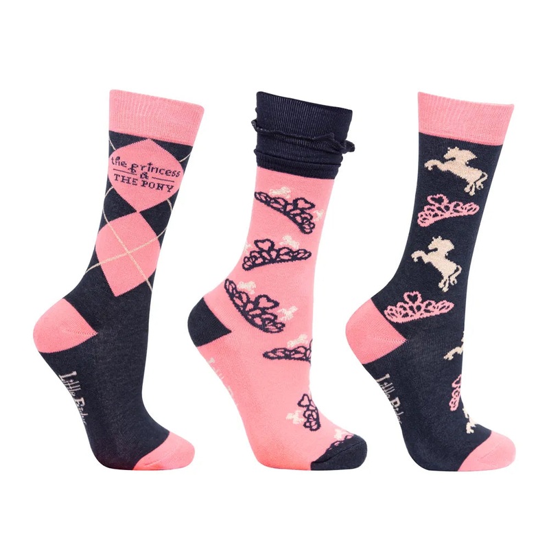 The Princess and the Pony Socks by Little Rider – Pack of 3