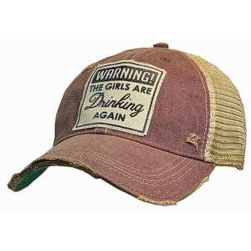 Vintage Life – Warning The Girls Are Drinking Again Trucker Baseball Cap