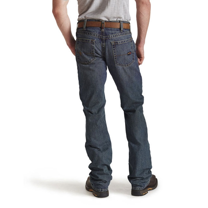 10015166 Ariat Men’s Flame Resistant FR M5 Slim Basic Stackable Straight Leg Jeans