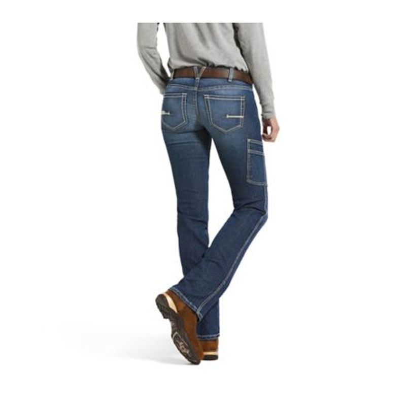 10032464 Ariat Women’s Rebar DuraStretch Riveter Straight Leg Jean – Nightride