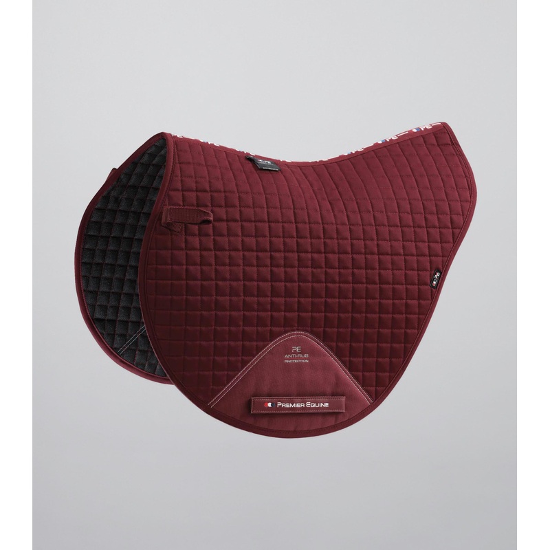 Close Contact Cotton Cross Country Saddle Pad Burgundy