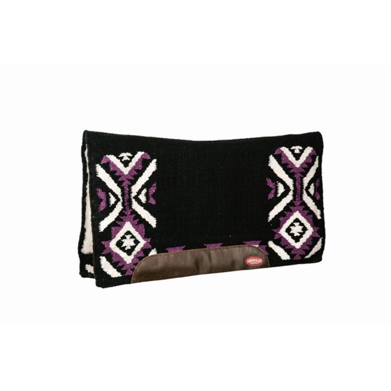 #6240: Showman 33″ X 38″ contoured cutter style saddle pad with navajo top design