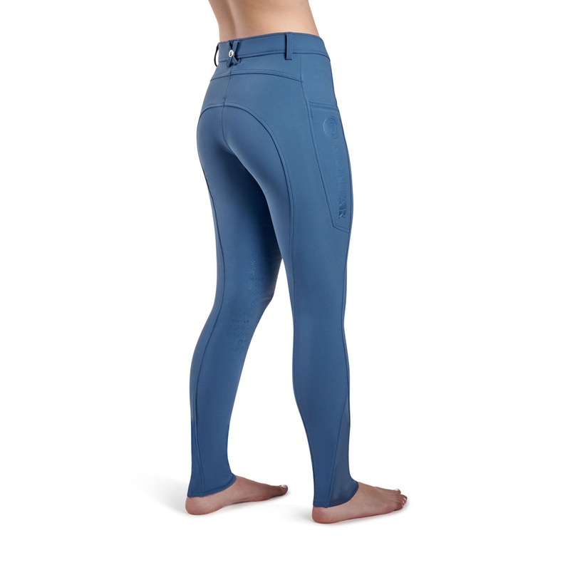 Montar Angela Yati Normal Waist Breeches – Knee Grip, Ocean Blue