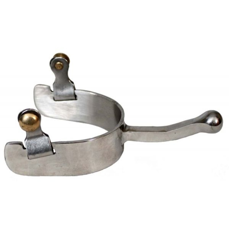 #21149: Showman stainless steel ball end equitation spurs