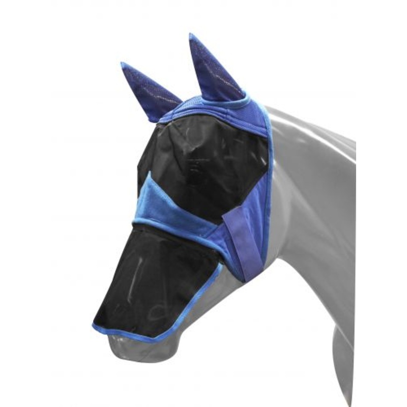 Teddy Fleece Fly Mask ~ Royal Blue