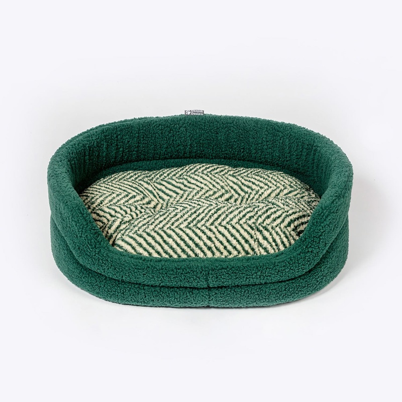 Danish Design Green Herringbone Fleece Slumber Bed