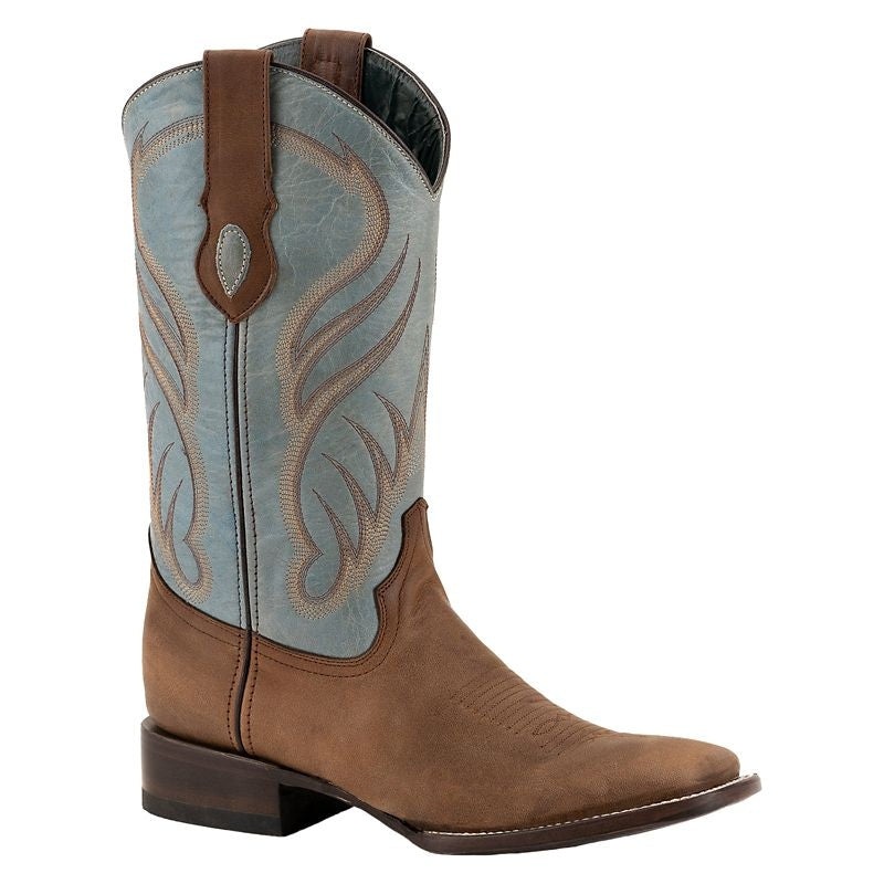 Ferrini Mens Hunter Square Toe Boots 9 Brown
