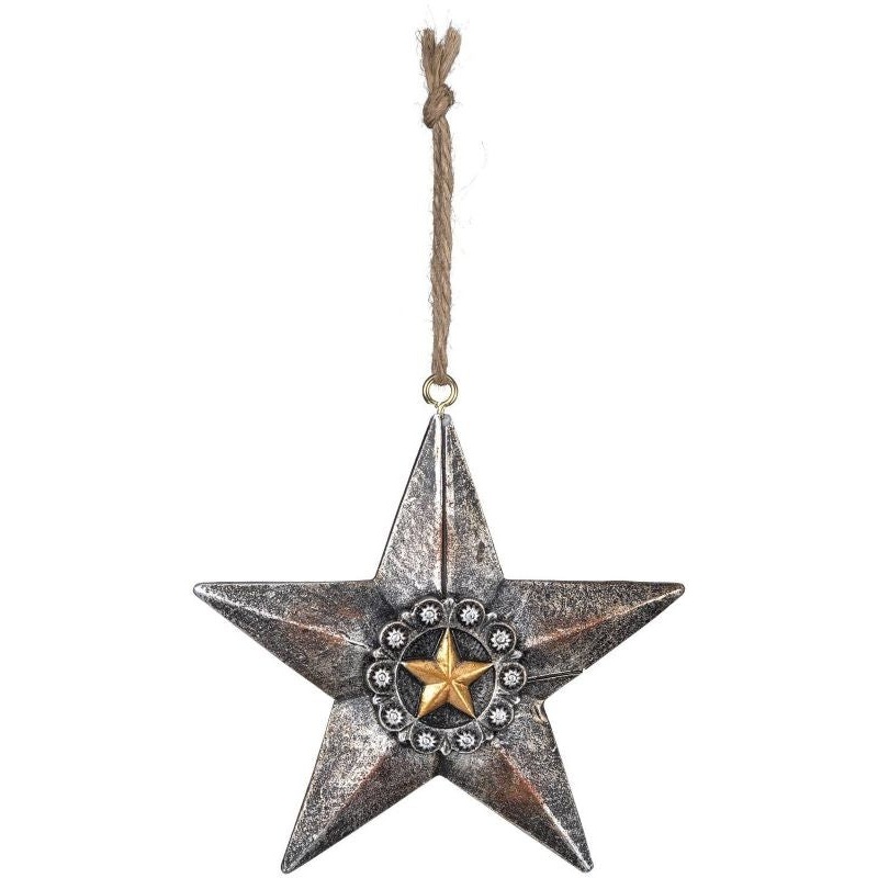 Gift Corral Ornament Star With Beads