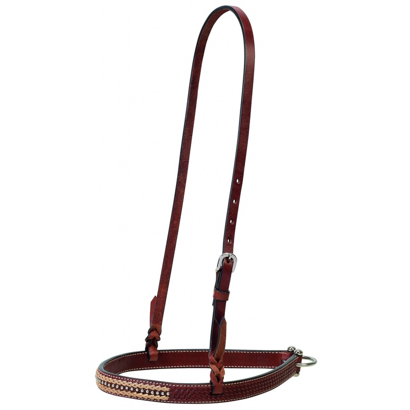 Weaver Basketweave Rawhide Accents Noseband