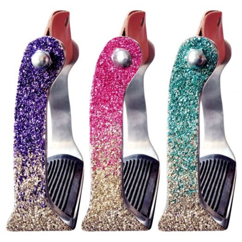 #176908: Showman  Ombre Glitter Overlay Stirrups